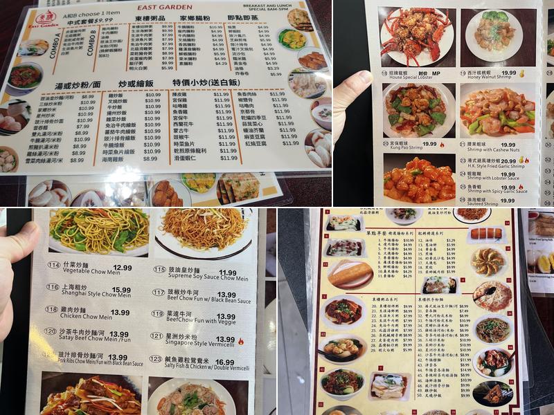 East Garden Restaurant Menu