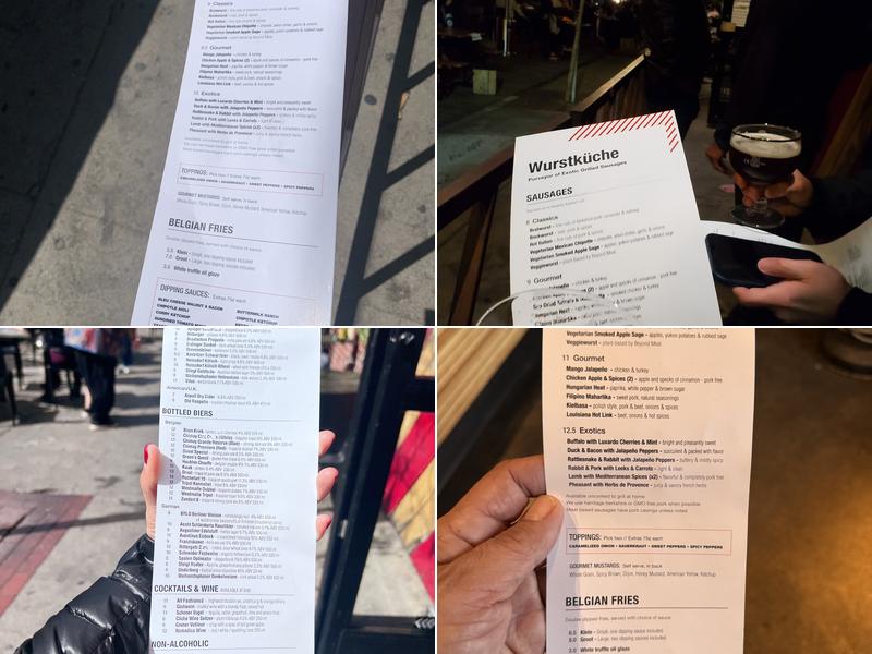 Wurstküche Menu