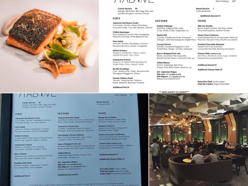 71Above Menu
