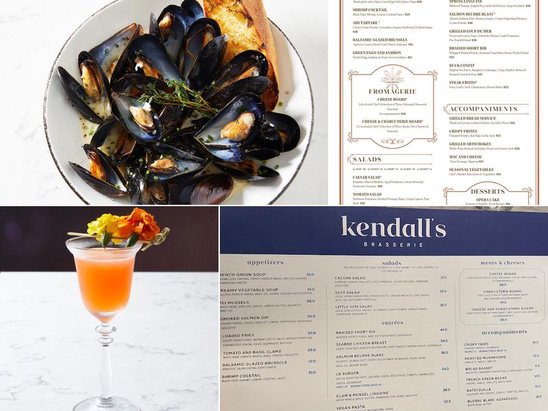 Kendall's Brasserie Menu
