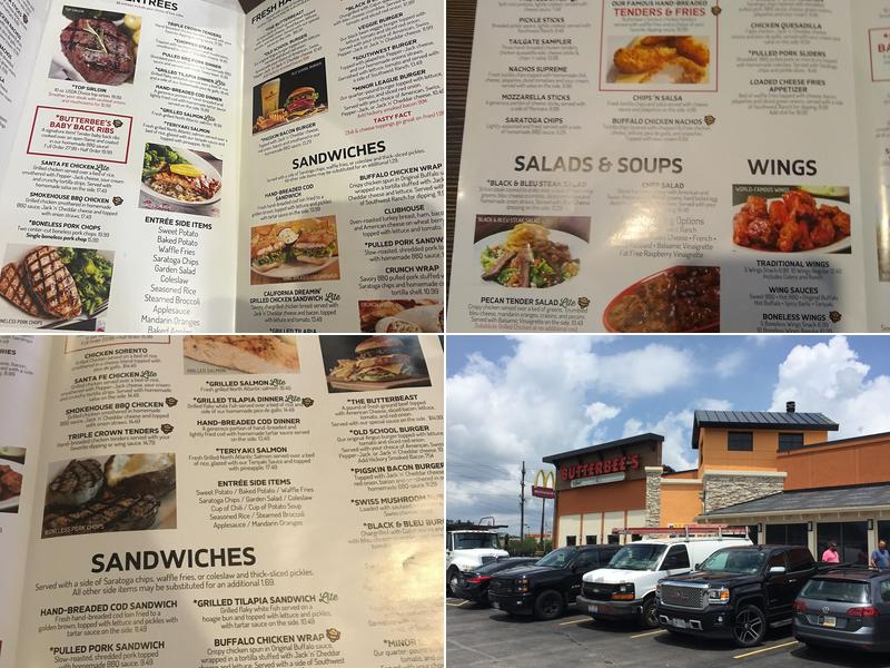 Butterbee's American Grille Menu