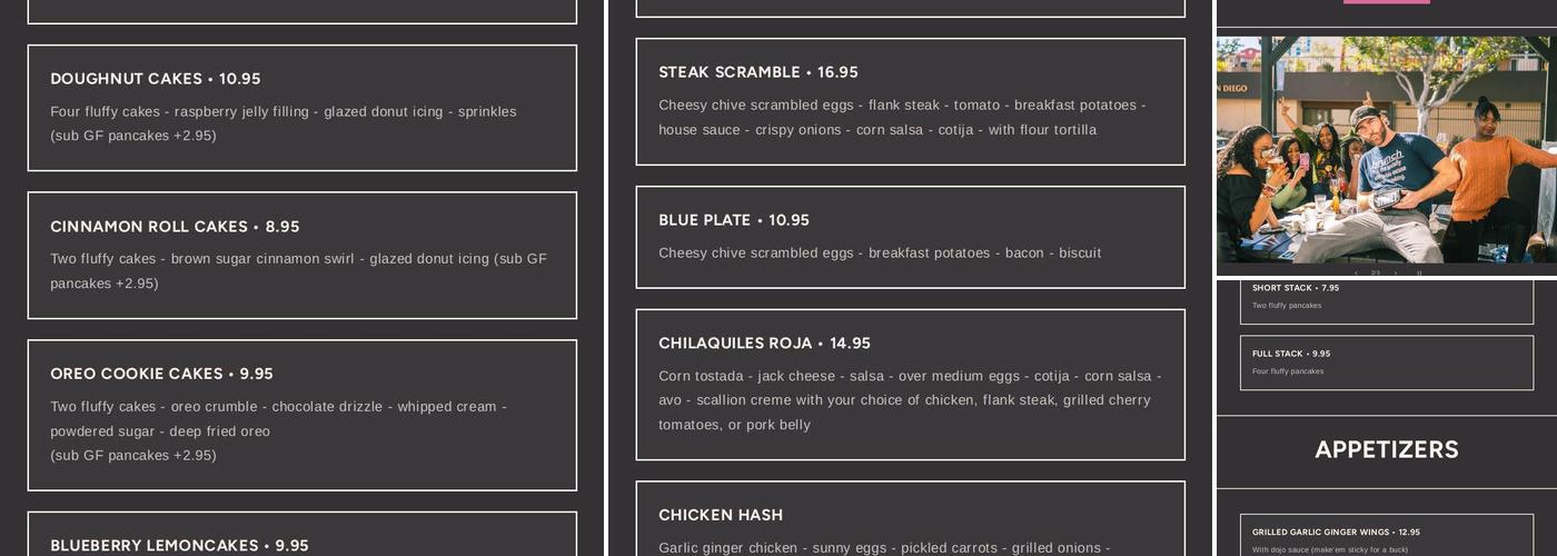 Werewolf Menu