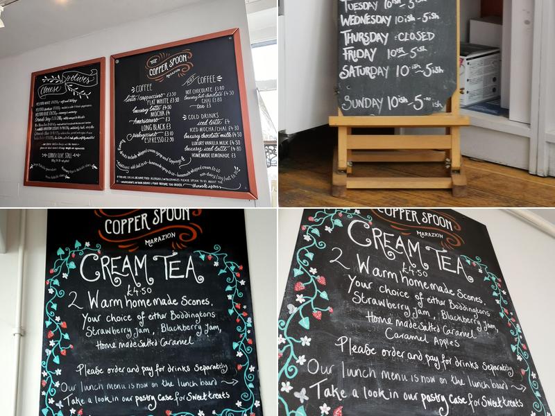 The Copper Spoon Menu