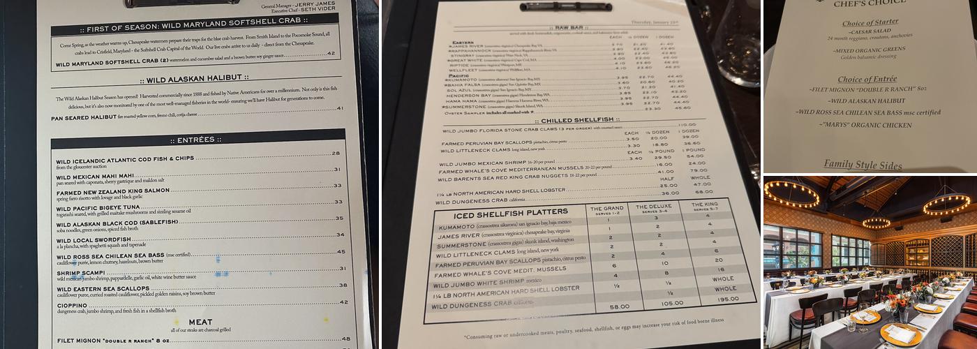 Water Grill San Diego Menu