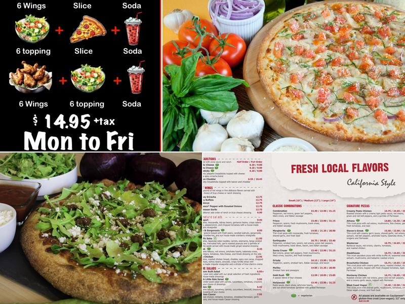 Pizza California Menu