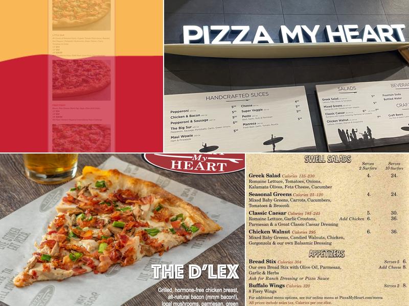 Pizza My Heart Menu