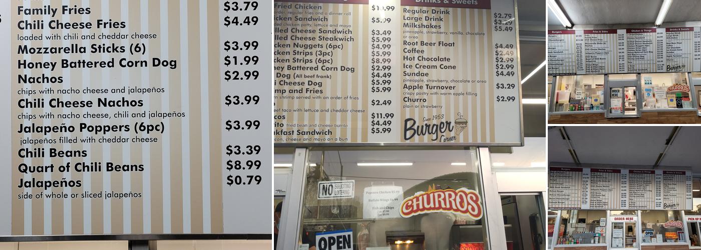 Burger Bar Menu