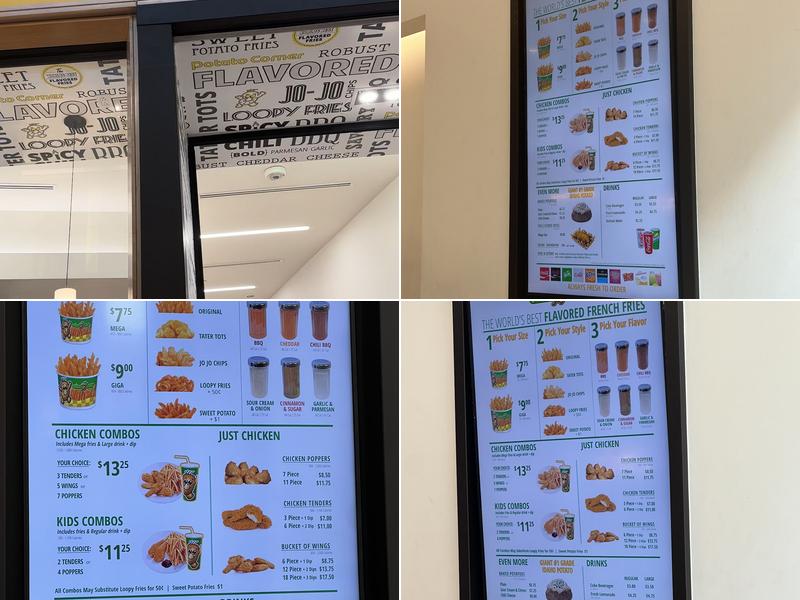 Potato Corner Menu