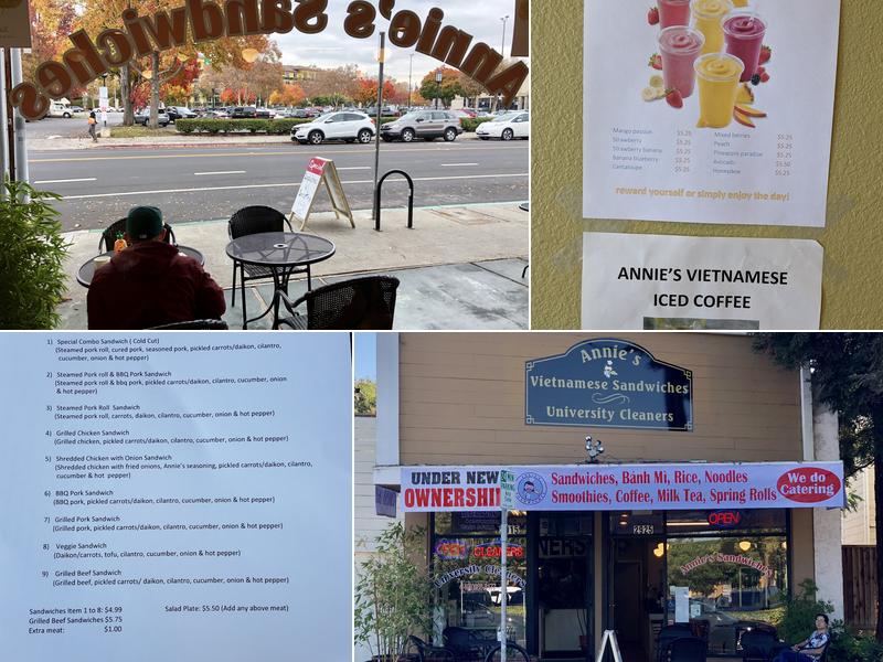 Annie's Sandwiches Menu