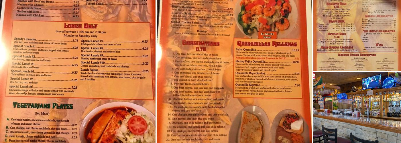 El Azteca Menu
