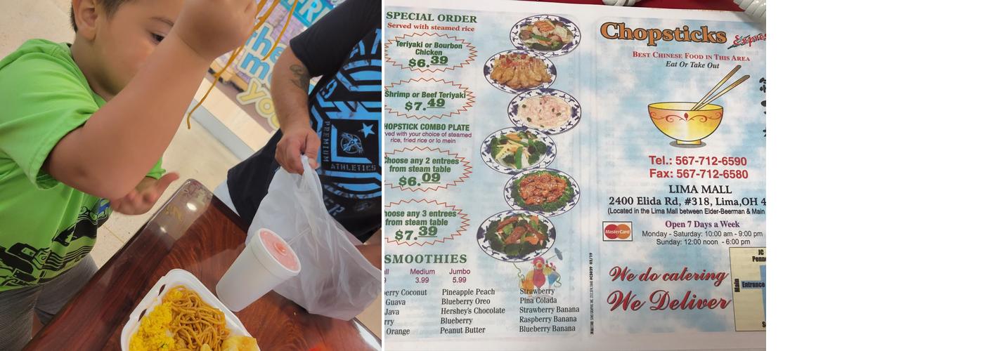 Chopsticks Express Menu