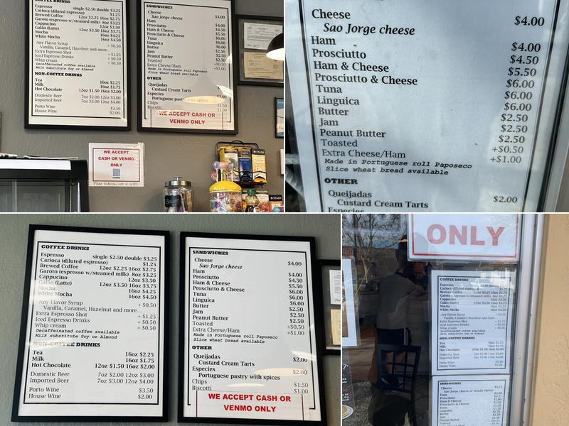 Café do Canto - Portuguese Café Menu