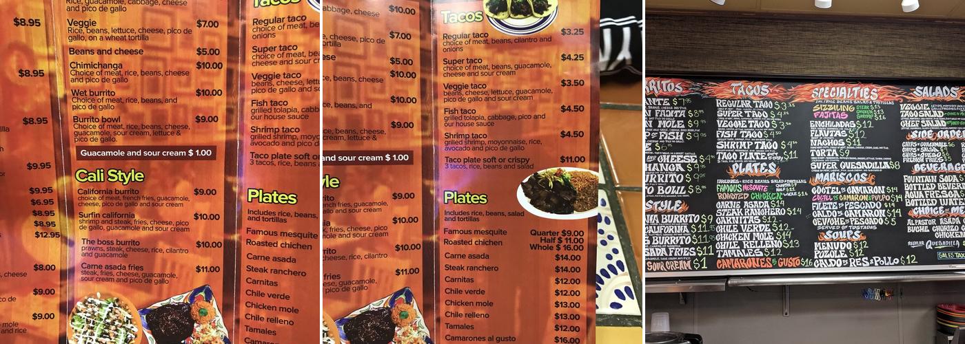 Muchos! Menu