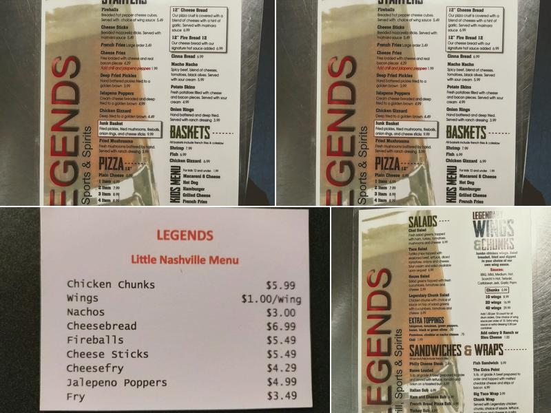 Legends GSS Menu