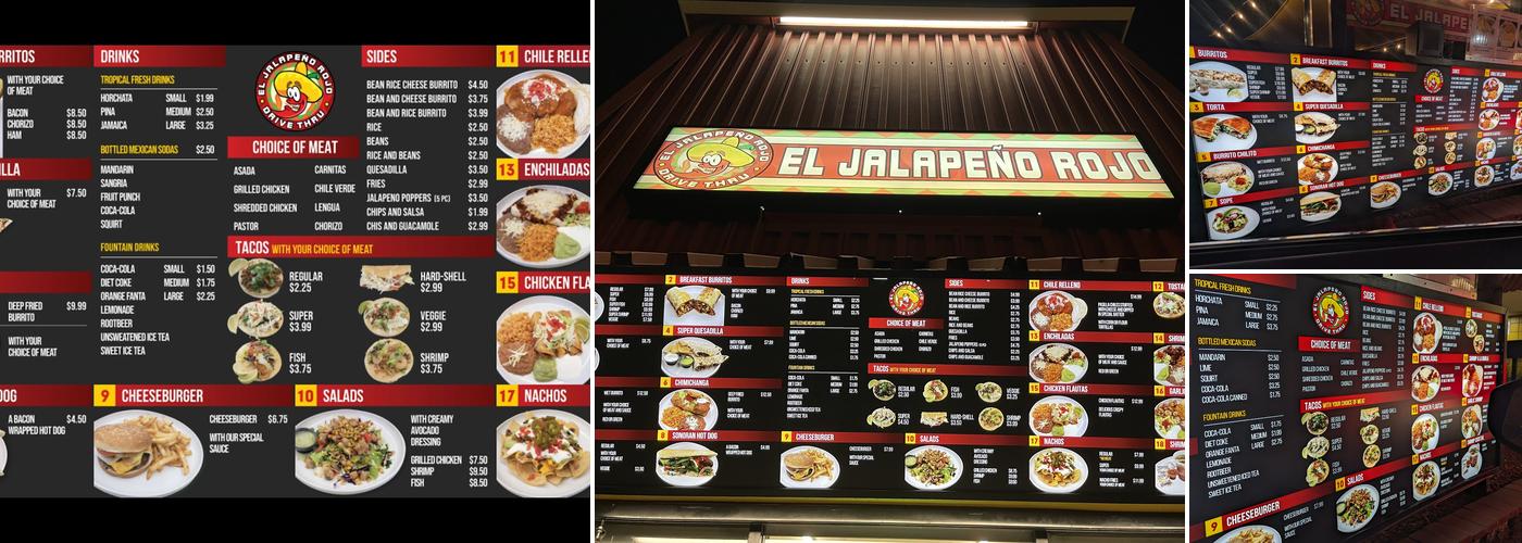 El Jalapeno Rojo Menu