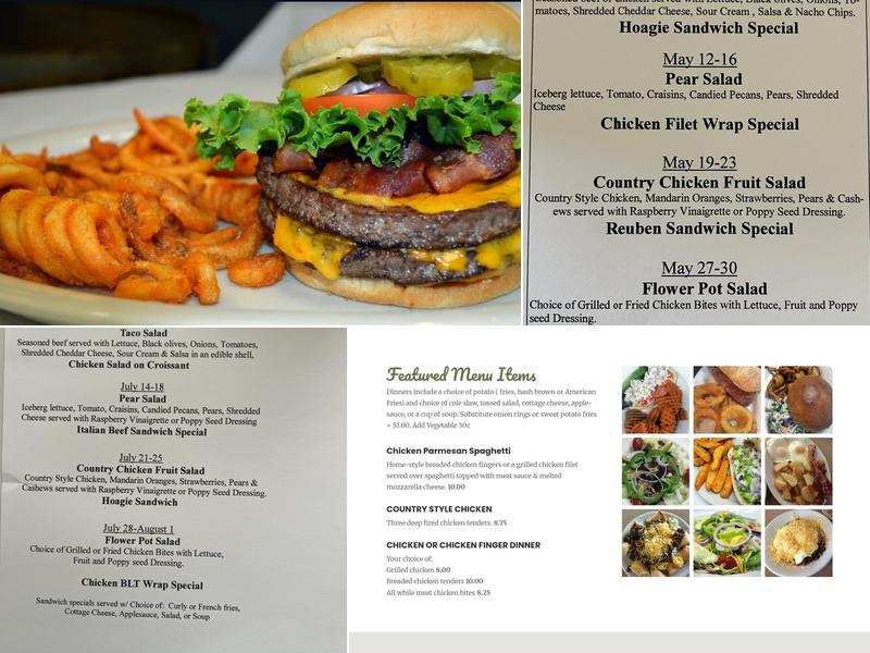 The New Chalet Restaurant Menu