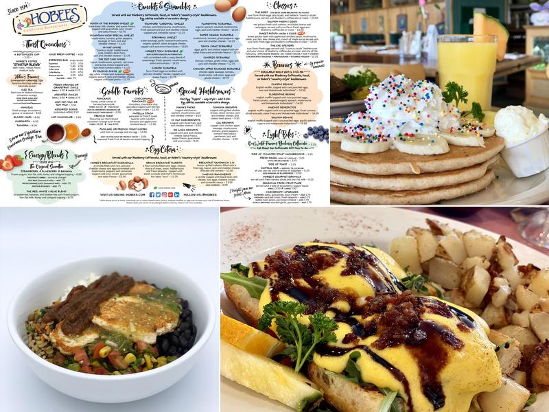 Hobee's Menu