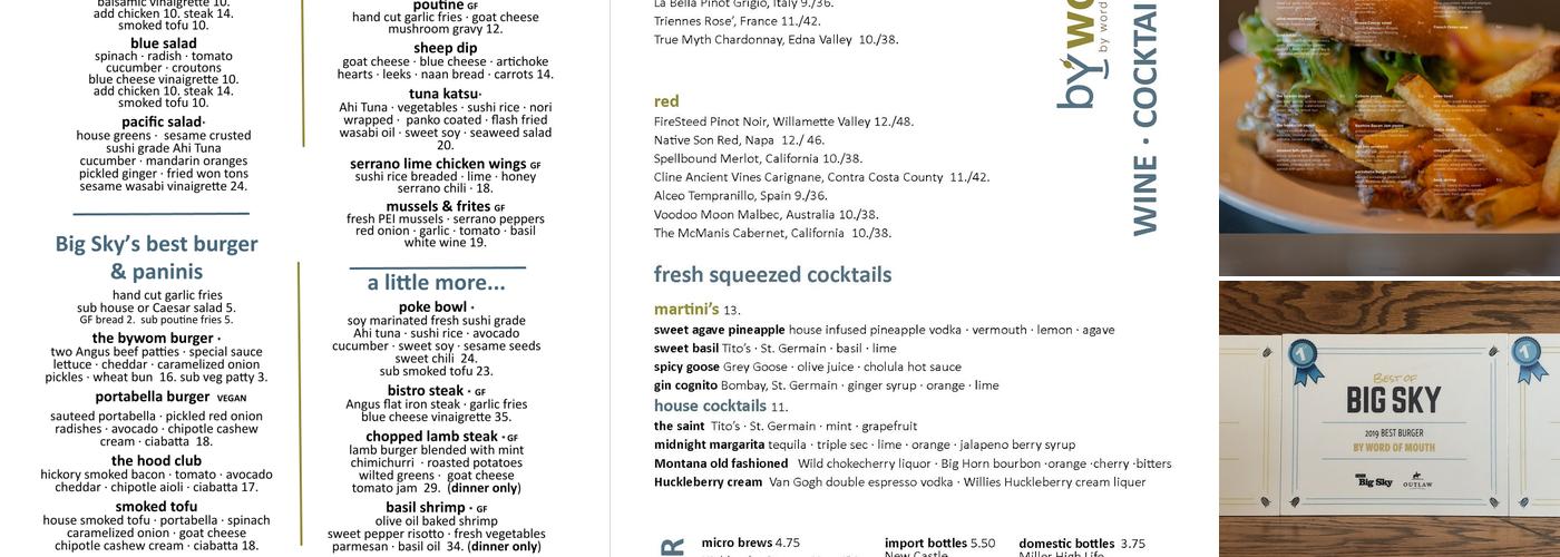 By Word of Mouth/bywom bistro Menu