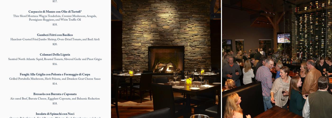 Michaelangelo's Big Sky Menu