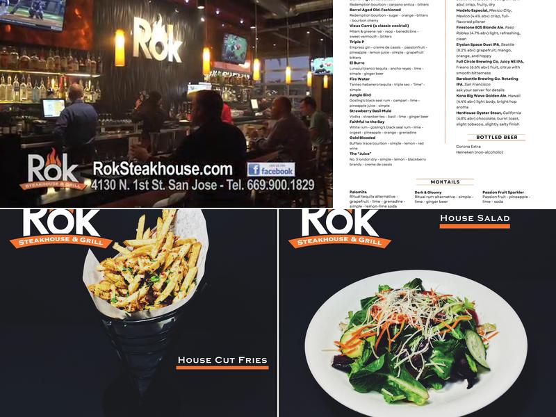 Rok Steakhouse & Grill Menu