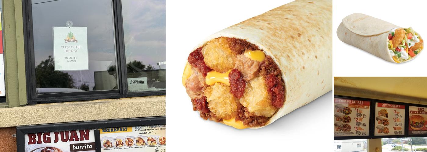 Taco Time Menu