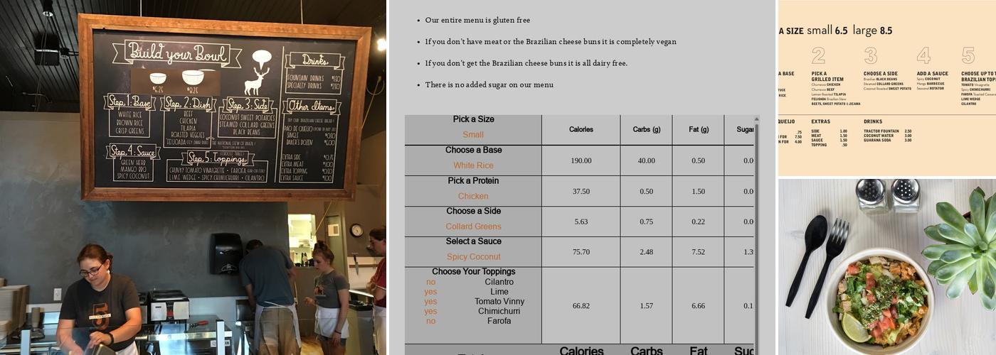 Five on Black Menu