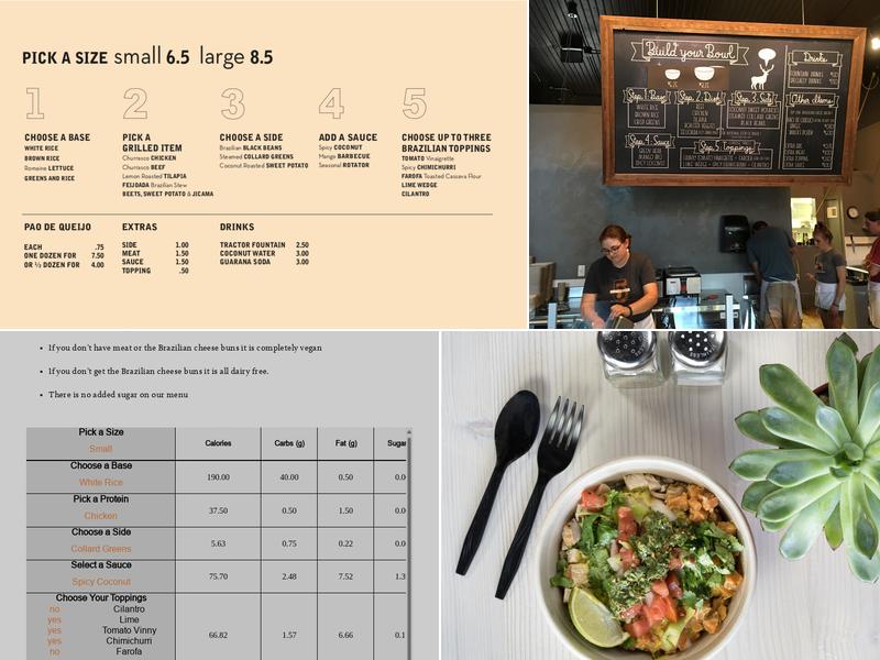 Five on Black Menu