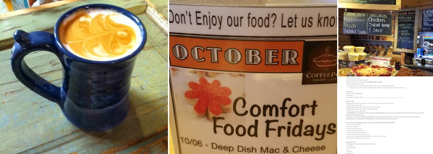 The Coffee Pot Bakery Café Menu