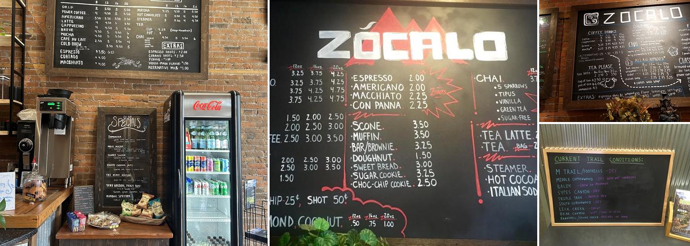 Zocalo Menu