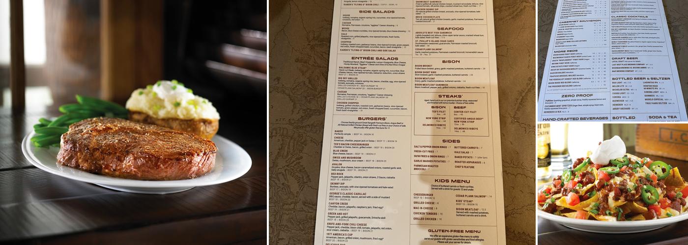 Ted's Montana Grill Menu