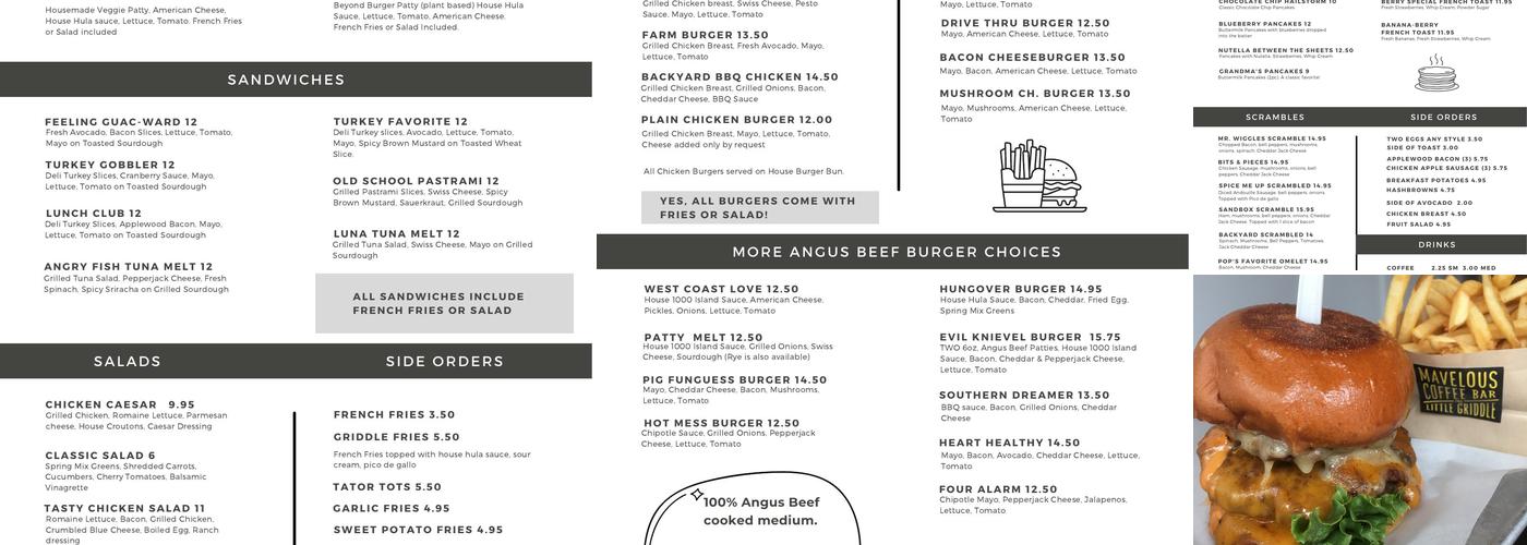 Little Griddle @ Dough Menu