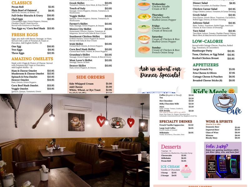 Corner Cafe Menu