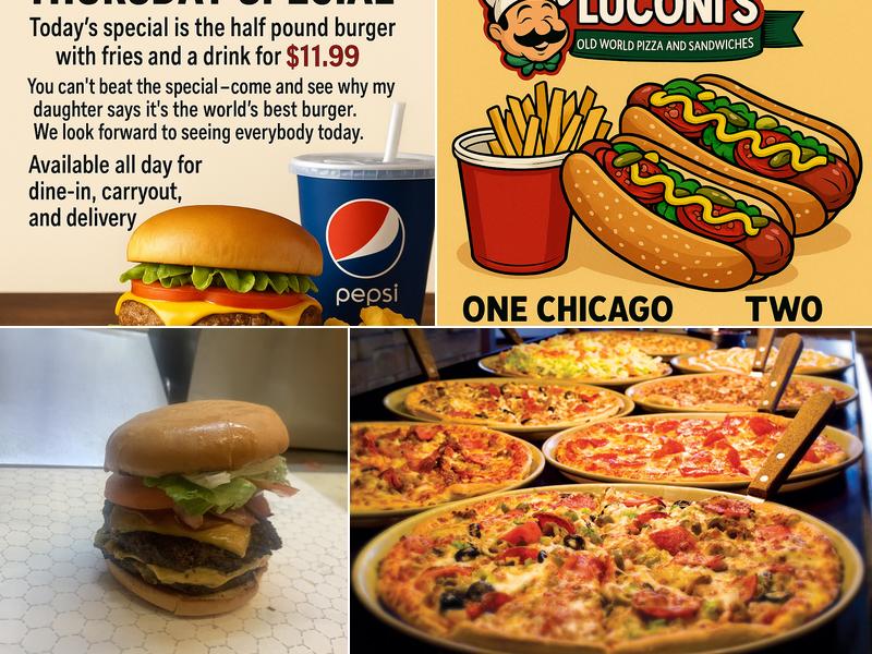 Luconi's Pizza Menu