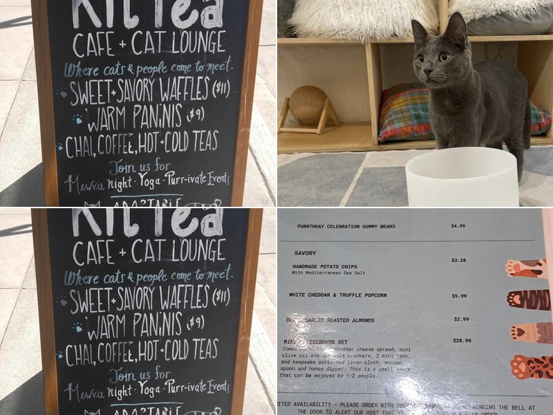 KitTea Cat Lounge Menu