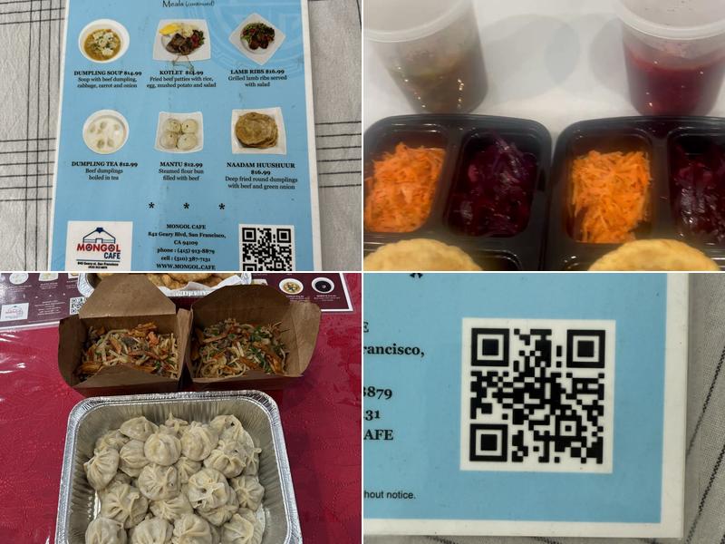 Mongol Cafe Menu