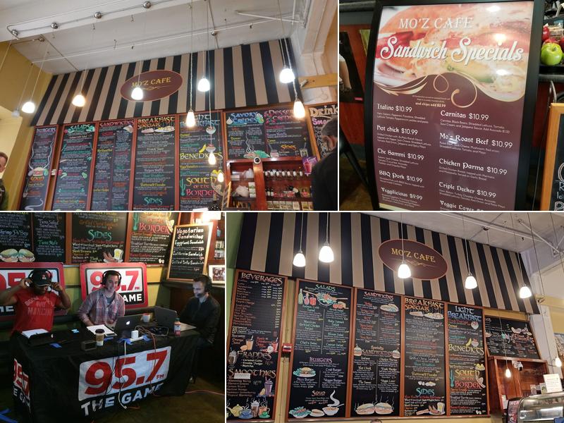 Mo'z Cafe Menu