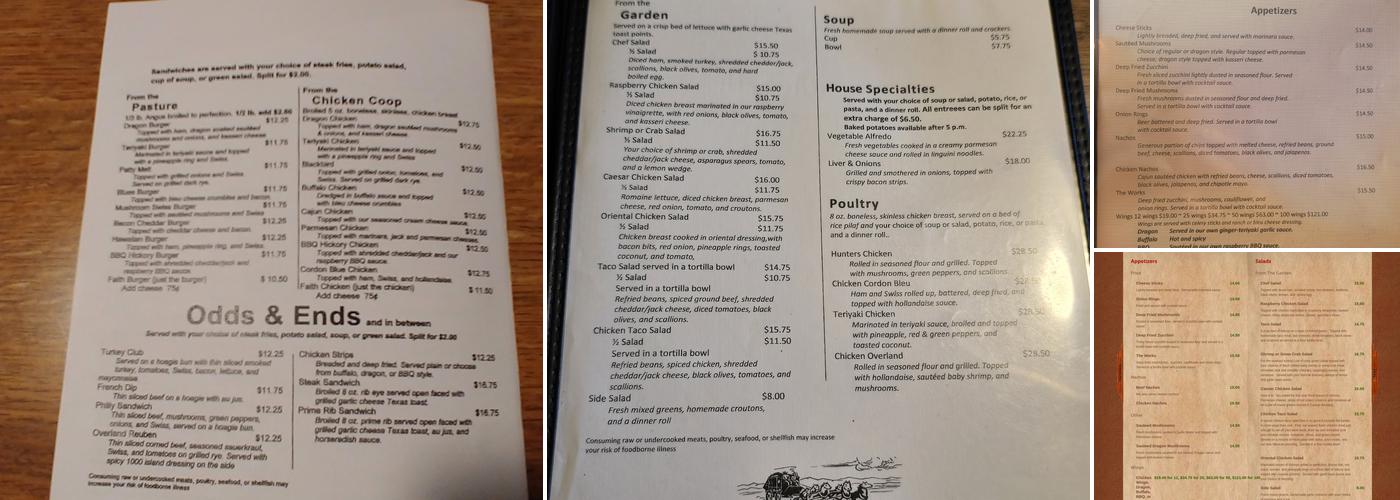 Overland Express Restaurant and Lounge, Helena Menu, Reviews (276