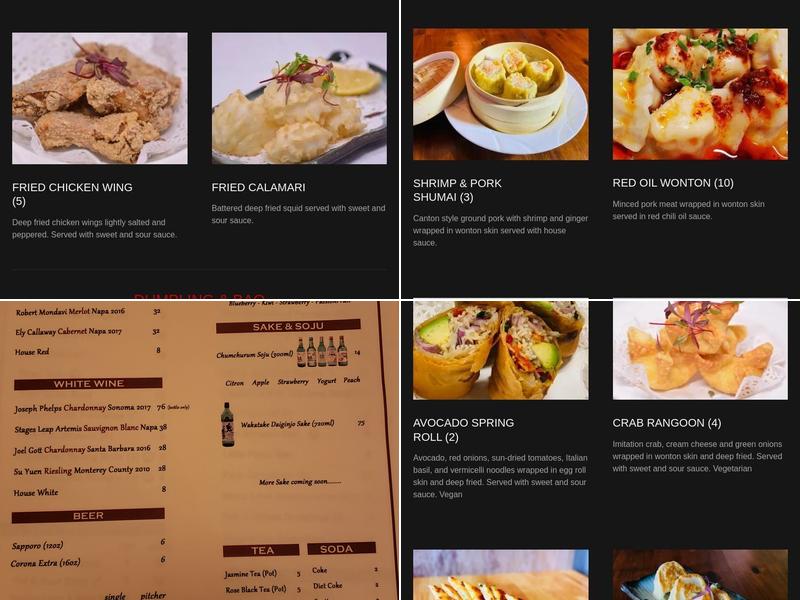 YH - BEIJING 颐和北京 Menu