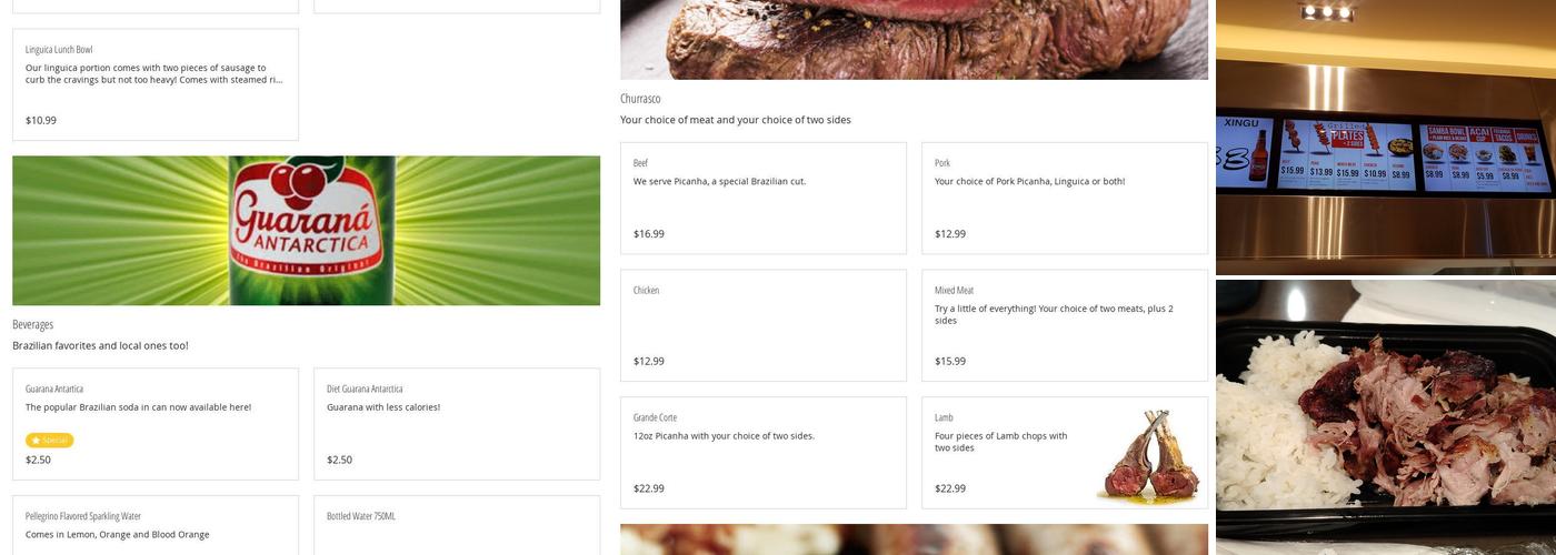 Fire of Brazil Express Menu