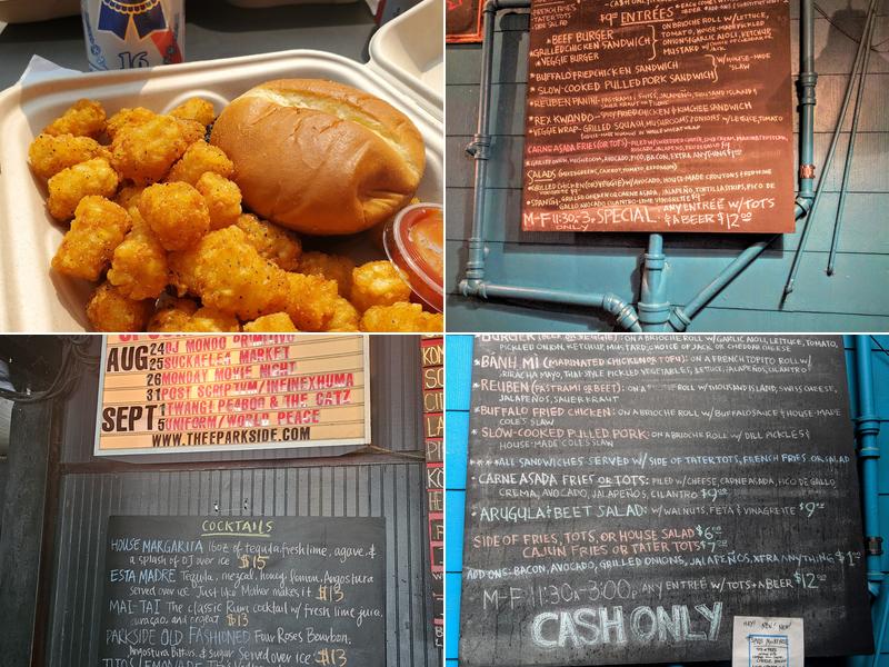 Thee Parkside Menu