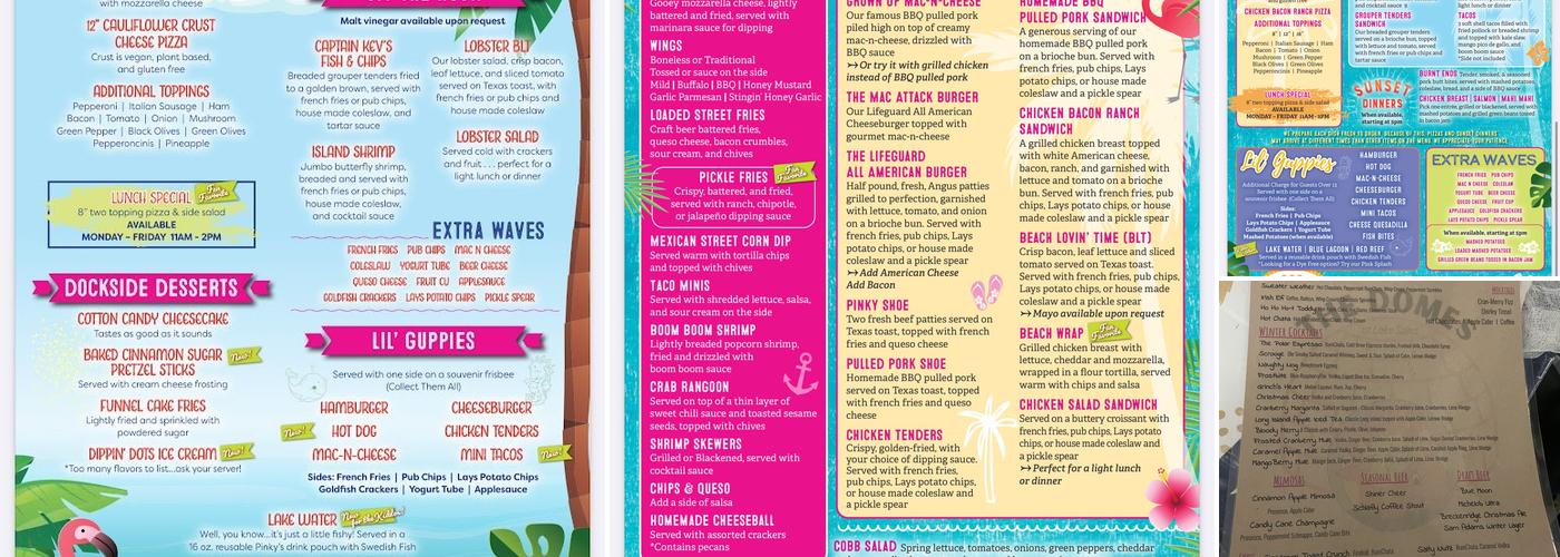 Pinky's Menu