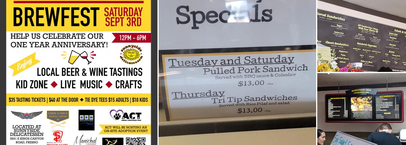 Sunnyside Delicatessen Menu