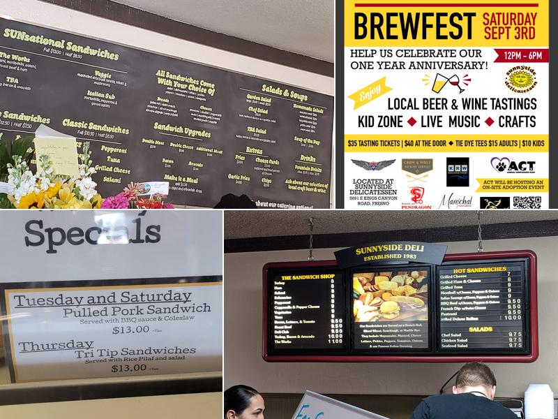 Sunnyside Delicatessen Menu