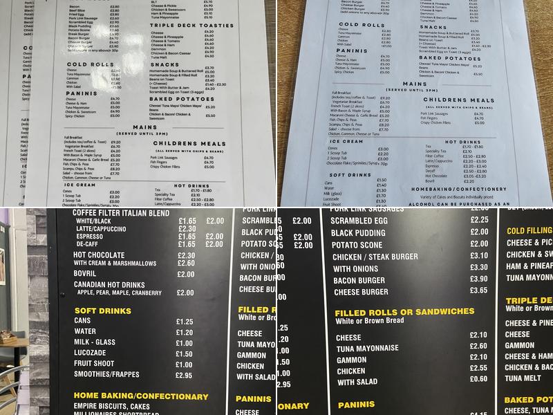 Station Cafe Menu