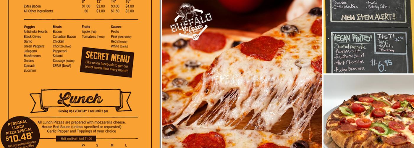 Buffalo Pizza & Ice Cream Co Menu