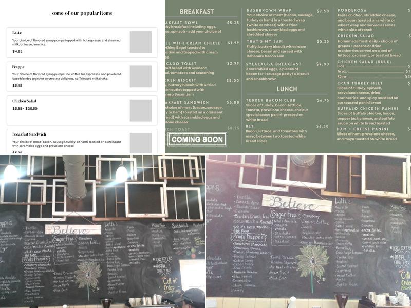 Cuppa Grace Cafe and Coffee Shop Menu