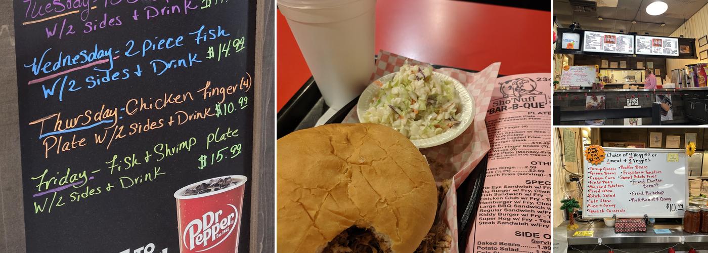 Sho'Nuff BBQ Menu
