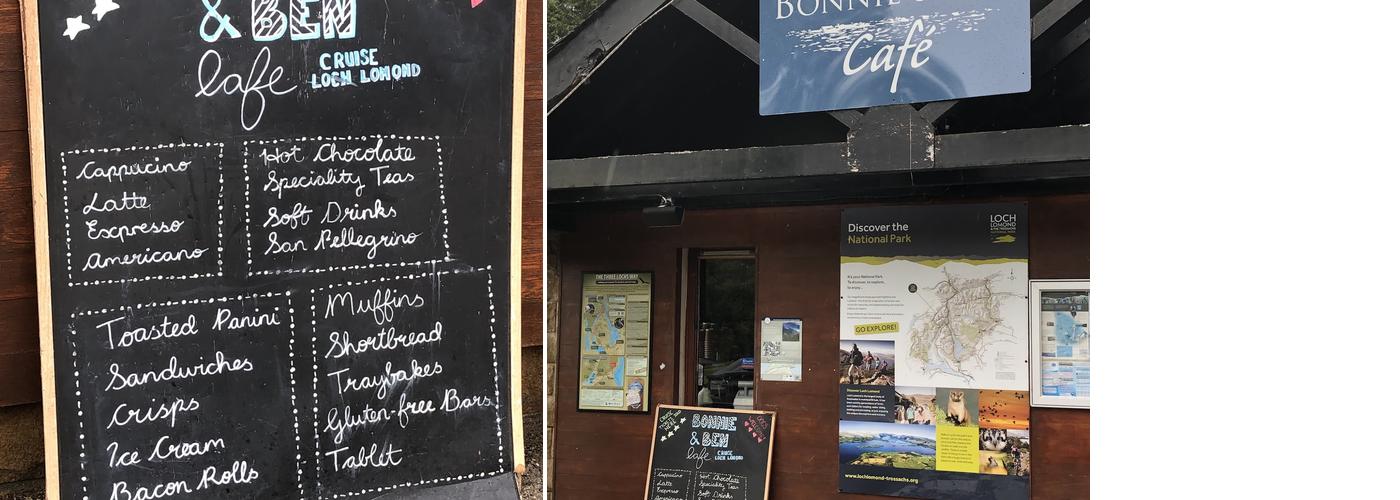 Bonnie and Ben takeaway cafe Menu