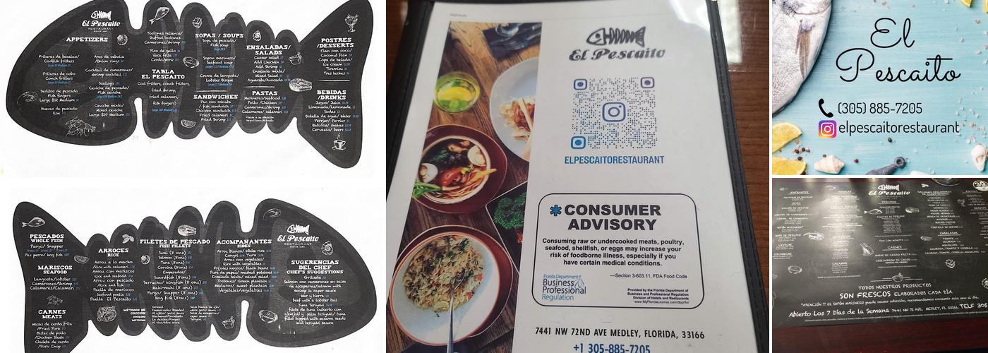 El Pescaito Menu
