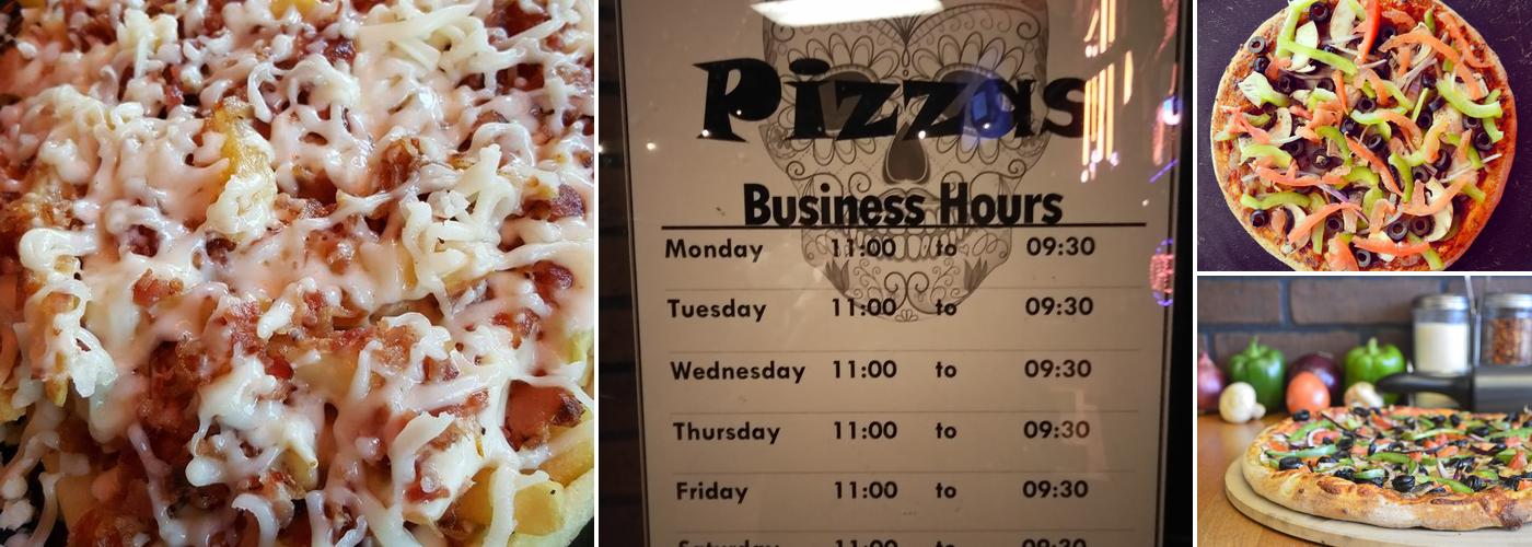 Pinches Pizzas Menu